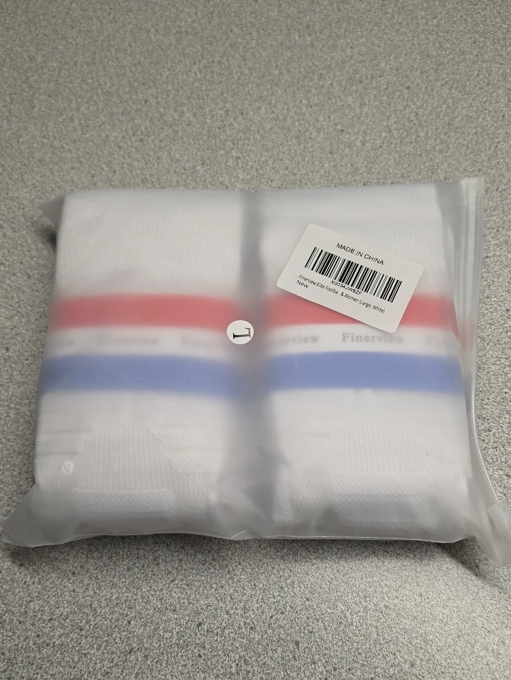 White Athletic Scrunch Football Socks